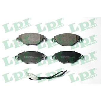 Jeu de 4 plaquettes de frein avant LPR