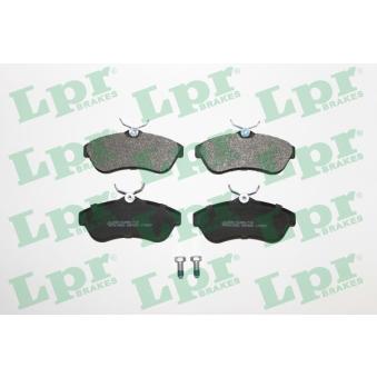 Jeu de 4 plaquettes de frein avant LPR