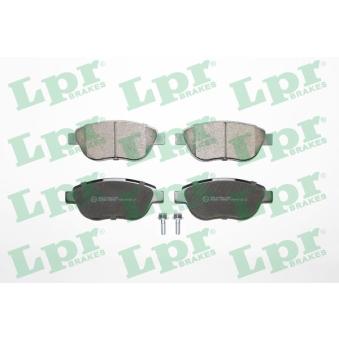 Jeu de 4 plaquettes de frein avant LPR