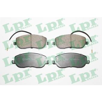 Jeu de 4 plaquettes de frein avant LPR