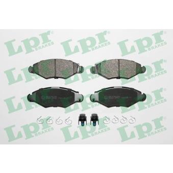 Jeu de 4 plaquettes de frein avant LPR