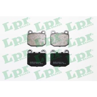 Jeu de 4 plaquettes de frein avant LPR