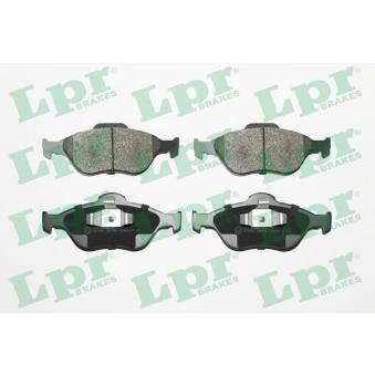 Jeu de 4 plaquettes de frein avant LPR