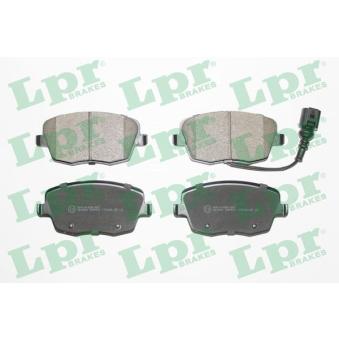 Jeu de 4 plaquettes de frein avant LPR