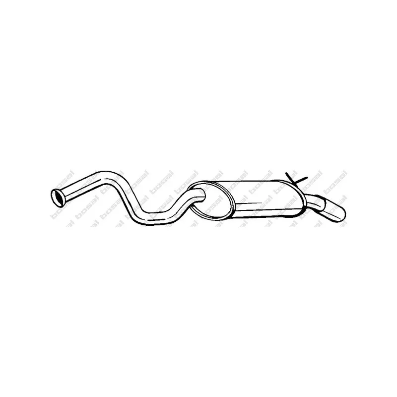 Silencieux arrière BOSAL 278-639