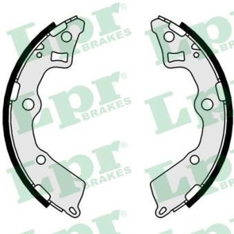 Jeu de mâchoires de frein LPR 09830