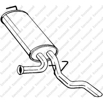 Silencieux arrière BOSAL 278-651