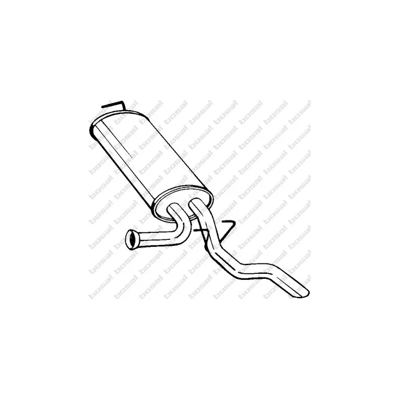 Silencieux arrière BOSAL 278-651