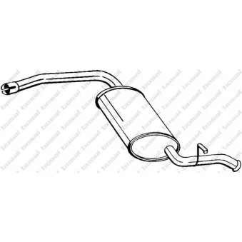 Silencieux arrière BOSAL 278-675