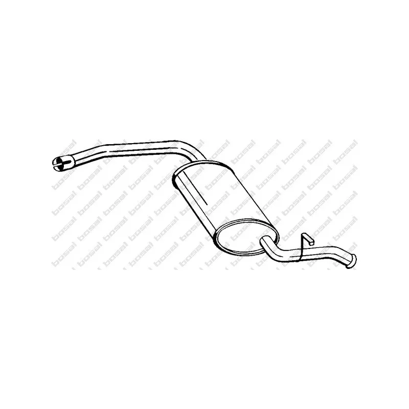 Silencieux arrière BOSAL 278-675