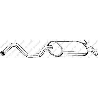 Silencieux arrière BOSAL 278-731