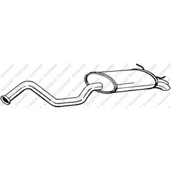Silencieux arrière BOSAL 278-735