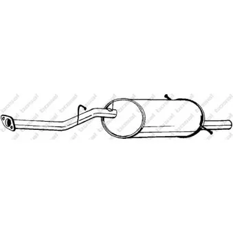 Silencieux arrière BOSAL