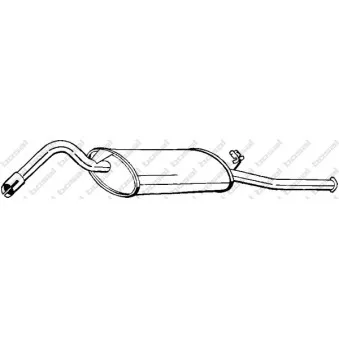 Silencieux arrière BOSAL 278-751