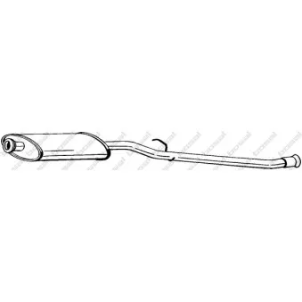 Silencieux central BOSAL 278-855