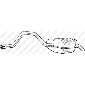 Silencieux arrière BOSAL 278-857