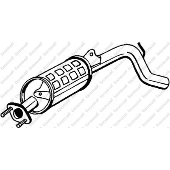 Silencieux arrière BOSAL 278-873
