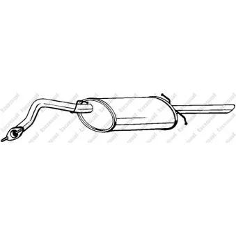 Silencieux arrière BOSAL 278-875