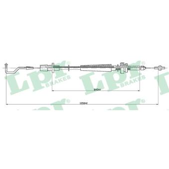 Câble d'accélération LPR C0003A