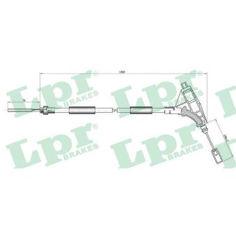 Tirette à câble, frein de stationnement LPR