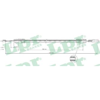 Tirette à câble, frein de stationnement LPR