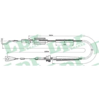 Câble d'accélération LPR C0030A