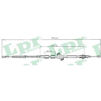 Tirette à câble, frein de stationnement LPR C0033B