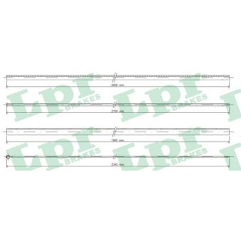 Câble d'accélération LPR C0036A