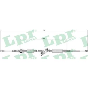 Tirette à câble, frein de stationnement LPR