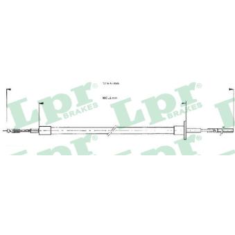 Tirette à câble, commande d'embrayage LPR C0052C