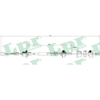 Tirette à câble, commande d'embrayage LPR C0058C