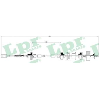 Tirette à câble, commande d'embrayage LPR