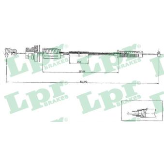 Câble d'accélération LPR C0079A