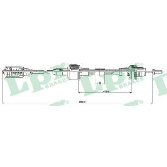 Tirette à câble, commande d'embrayage LPR C0125C