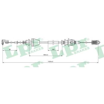 Câble d'accélération LPR C0146A