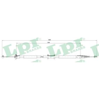 Tirette à câble, frein de stationnement LPR