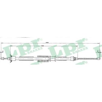 Tirette à câble, frein de stationnement LPR