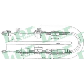 Tirette à câble, commande d'embrayage LPR C0201C