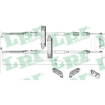 Tirette à câble, frein de stationnement LPR