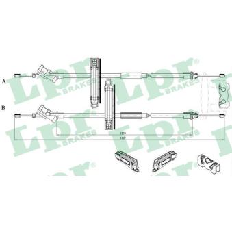 Tirette à câble, frein de stationnement LPR