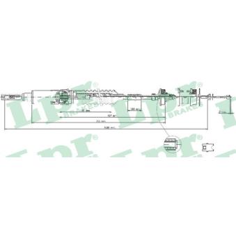 Tirette à câble, commande d'embrayage LPR C0240C