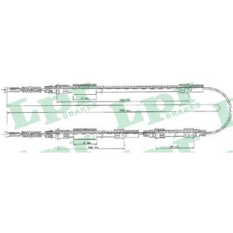 Tirette à câble, frein de stationnement LPR