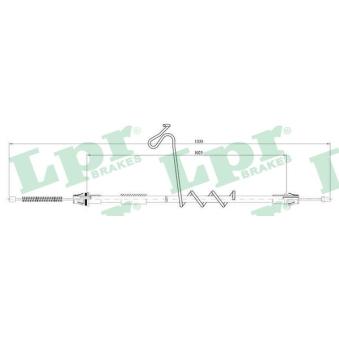 Tirette à câble, frein de stationnement LPR C0286B