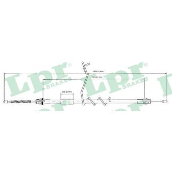Tirette à câble, frein de stationnement LPR C0294B