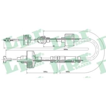 Tirette à câble, commande d'embrayage LPR