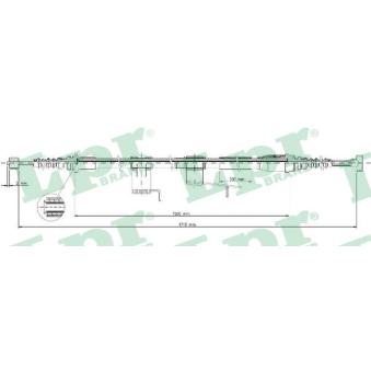 Tirette à câble, frein de stationnement LPR