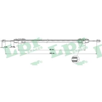 Tirette à câble, frein de stationnement LPR