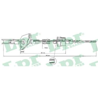 Tirette à câble, commande d'embrayage LPR C0423C
