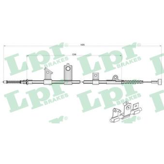 Tirette à câble, frein de stationnement LPR
