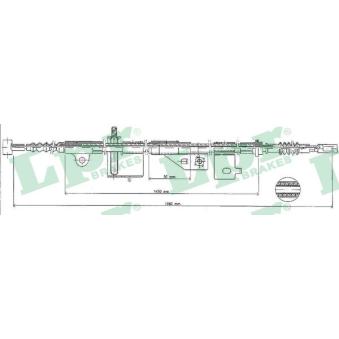 Tirette à câble, frein de stationnement LPR